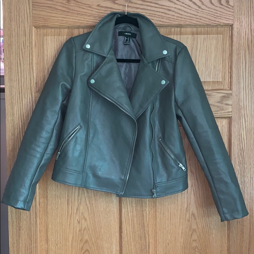 Faux leather jacket